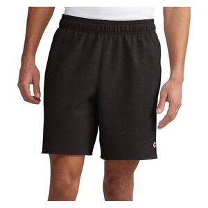 Champion Mens Powerblend 7-Inch‎ Shorts Black Gym Athletic Drawstring Small